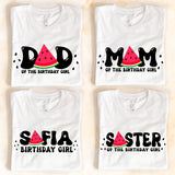 Watermelon Birthday Family Shirt, Matching Birthday Shirts