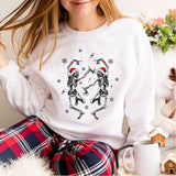 Dancing Skeleton Christmas Shirt, Funny Christmas Shirt, Christmas Party Tees