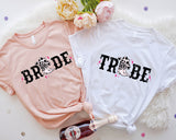 Bride & Tribe Cowgirl Bachelorette Party T-Shirt, Wedding Party T-Shirt, Bridal Shower Shirt