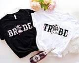 Bride & Tribe Cowgirl Bachelorette Party T-Shirt, Wedding Party T-Shirt, Bridal Shower Shirt