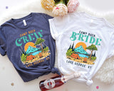 Camp Bach Bride Crew Shirt, Lake George NY Bride Party T-Shirt, Adventure Bachelorette Tee