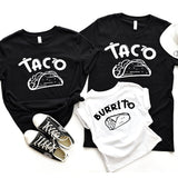 Taco Burrito Taquito, Daddy and Me Shirt, Taco Tee