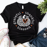 Thankful Grateful Blessed Shirt, Thanksgiving Shirt