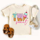 Two Ice Cream Birthday Matching Shirt, 2nd Birthday Shirt