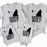 Wolf Pack Shirts, Family Wolf Pack Tees