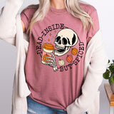 Dead Inside But Spiced Sweatshirt, Halloween Skull Sweatshirt