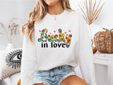 Autism Lucky In Love Shirt, Different Not Less T-Shirt, Autism Awareness Shirt