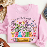 Custom Teacher Flower Shirt