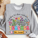 Custom Teacher Flower Shirt