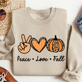 Peace Love Fall Shirt, Peace Love Pumpkin, Cute Fall Shirt