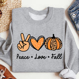 Peace Love Fall Shirt, Peace Love Pumpkin, Cute Fall Shirt