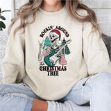 Rocking Around The Christmas Tree Shirt, Christmas Skeleton Shirt