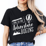 And So The Adventure Begins Shirt, Explorer Shirt, camping shirts, camp lover shirt,