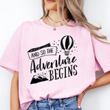 And So The Adventure Begins Shirt, Explorer Shirt, camping shirts, camp lover shirt,