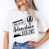 And So The Adventure Begins Shirt, Explorer Shirt, camping shirts, camp lover shirt,