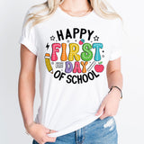 Happy First Day Shirt, Welcome Back To School T-Shirt