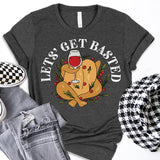 Let's Get Basted Turkey Shirt, Funny Thanksgiving T-Shirt