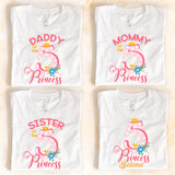 Family Matching Princess Birthday Shirts, Birthday Girl Shirt