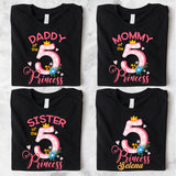 Family Matching Princess Birthday Shirts, Birthday Girl Shirt