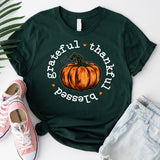 Thankful Shirt, Grateful Shirt, Blessed Shirt, Happy Thanksgiving Shirt