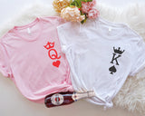 King and Queen Couple Shirts, King of Spades and Queen of Heart Shirt, His Queen Shirt