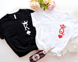 King and Queen Couple Shirts, King of Spades and Queen of Heart Shirt, His Queen Shirt