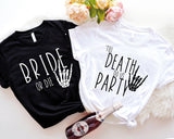 Rock Bachelorette Bride or Die Shirt, Emo Bachelorette Party Tees, Punk Bride Shirt