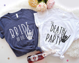 Rock Bachelorette Bride or Die Shirt, Emo Bachelorette Party Tees, Punk Bride Shirt