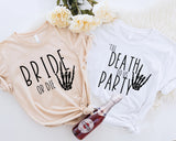 Rock Bachelorette Bride or Die Shirt, Emo Bachelorette Party Tees, Punk Bride Shirt