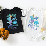 Mermaid Birthday Shirt, Mermaid Crew Shirt, Little Mermaid Shirt