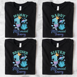 Mermaid Birthday Shirt, Mermaid Crew Shirt, Little Mermaid Shirt