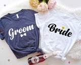 Groom Bride Shirt, Wedding Matching Bride Groom Shirt, Couple Wedding Party Shirt