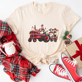 Farm Animals Christmas Sweatshirt, Christmas Farm Animals Truck Shirt