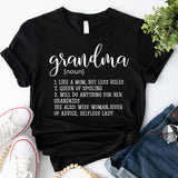 Grandma Definition Shirt, Grandma Shirts