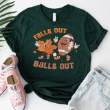 Falls Out Balls Out Football Shirt, Men Fall Shirts, Funny Football Shirt