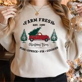 Farm Fresh Christmas Shirt, Christmas Truck Tee, Christmas Tree Shirt