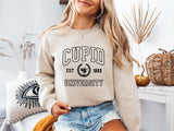 Cupid University T-Shirt, Cute Valentine's Day Sweatshirt, Funny College Sweatshirt