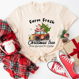 Farm Fresh Christmas Trees Shirt, Pine Spruce Fir Cedar Sweatshirt