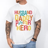 Husband Daddy Protector Hero Shirt, Fathers Day T-Shirt