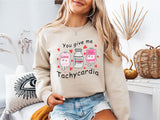 You Give Me Tachycardia T-Shirt, Nurse Valentine Day, Valentines Day Shirt