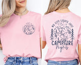 Campfire Shirt, No City Lights Just Camp Fire Nights Shirt