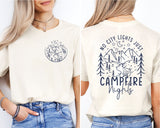 Campfire Shirt, No City Lights Just Camp Fire Nights Shirt