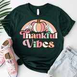 Thankful Vibes Shirt, Happy Thanksgiving Shirt, Hello Autumn Sweatshirt