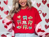 Dental Valentines Day Sweatshirt, Dental Hygienist Shirt, Dental Assistant Tee