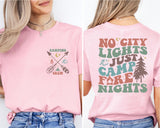 No City Lights Just Camp Fire Nights Shirt, Camping Crew Shirt, Camp Lover shirt