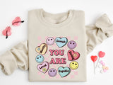 You Are Enough Valentine Hearts Shirt, Candy Hearts Valentine Shirt, Valentines Gift