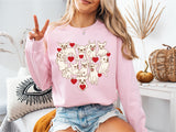 Dog Love Shirt, Dog mama Sweatshirt, Dog Heart Shirt, Dog Valentine Shirt