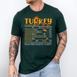 Turkey Nutritional Facts T-Shirt, Funny Thanksgiving Shirt