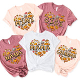 Thanksgiving Mama Shirt, Thankful Grandma Shirt, Thankful Gigi Shirt