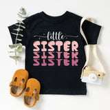 Little Sister Heart Toddler Shirt, Lil Sis Kid's Shirt